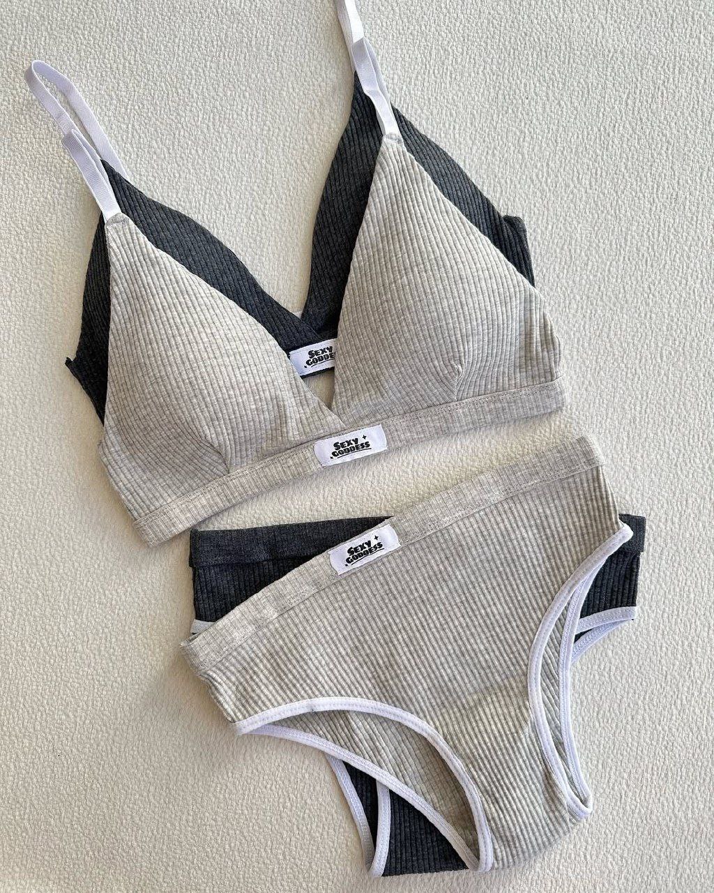 ست نیمتنه شورت اسلیپ غزن دار مدل کبریتی